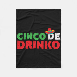 Cobertor De Velo Cinco de Drinko Camisas Homens Mulheres Cinco de M