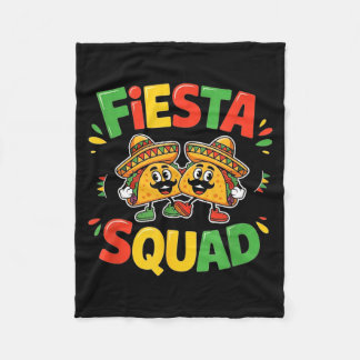 Cobertor De Velo Cinco de maio esquadrão de festa engraçada para ho