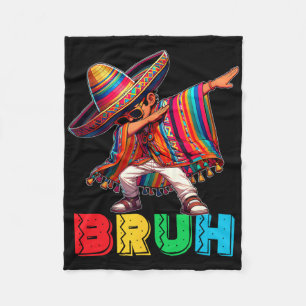Cobertor De Velo Cinco De Mayo Bruh Dabbing mexicano Poncho Kids