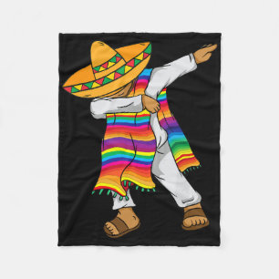 Cobertor De Velo Cinco De Mayo Dabbing Poncho Kids Toddler Mexicano
