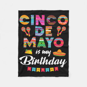 Cobertor De Velo Cinco De Mayo É Meu Aniversário 5 De Maio Aniversá