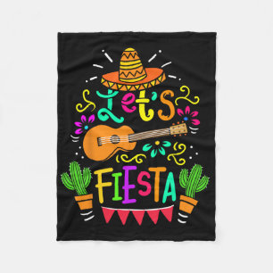 Cobertor De Velo Cinco De Mayo Guitarra Mexicana Cacto Para Homens 