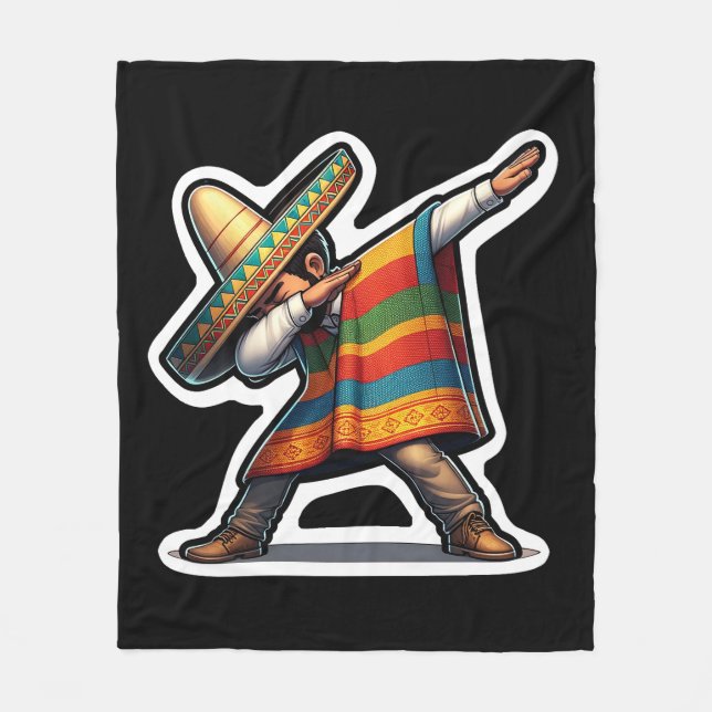 Cobertor De Velo Cinco de Mayo Man (Frente)