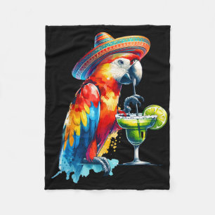 Cobertor De Velo Cinco De Mayo Mexicano Chapéu de Sol Parrot Bebend