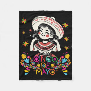 Cobertor De Velo Cinco De Mayo Mexicano Poncho 5 De Mayo Anime Cute