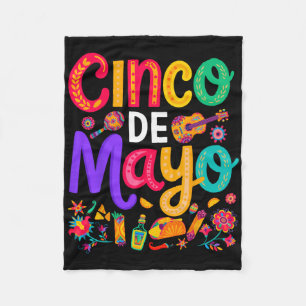 Cobertor De Velo Cinco De Mayo Tacos Mexicanos Engraçado 5 De Mayo