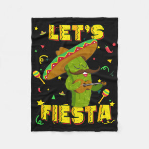 Cobertor De Velo Cinco De Mayo Vamos Festejar Cacto Sombrero Chapéu