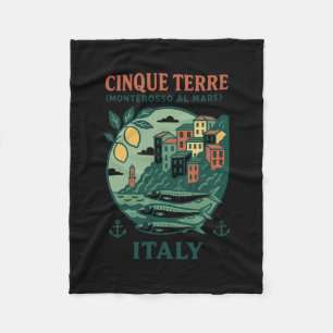 Cobertor De Velo Cinque Terre Itália Lembrança Monterosso Al Mare T