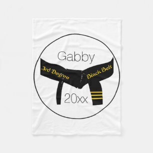 Cobertor De Velo Cintura Preta de 3º Grau Artes Marciais