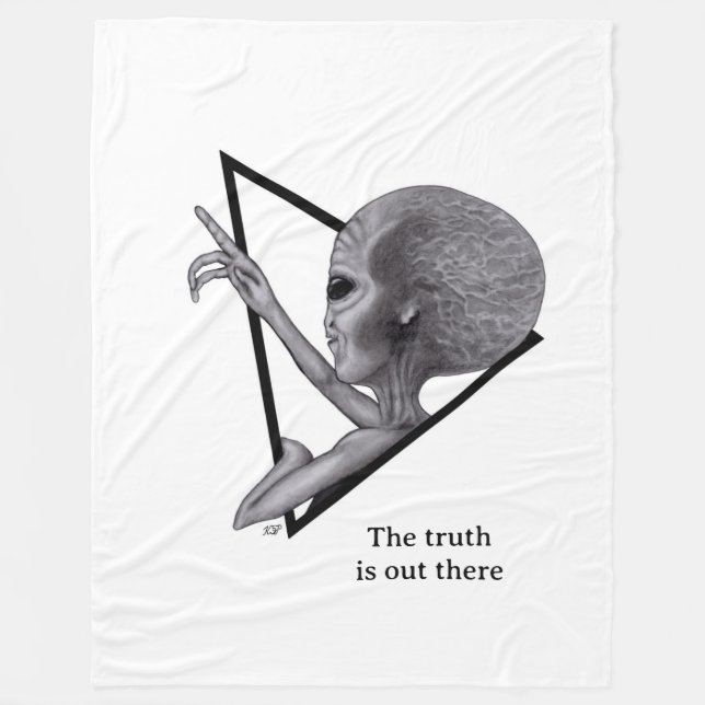 Cobertor De Velo Cinza, a verdade está lá fora (Frente)