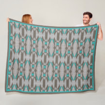 Cinza Aqua Turquoise Teal Blue Arte Tribal
