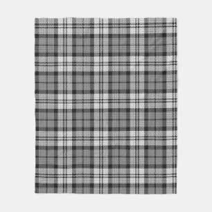 Cobertor De Velo Cinza Blackwatch Tartan Xadrez
