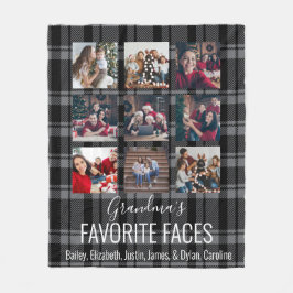 Cobertor De Velo Cinza Buffalo Xadrez Personalizada 9 Foto