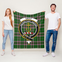 Cinza Clan caçando Xadrez de Tartan
