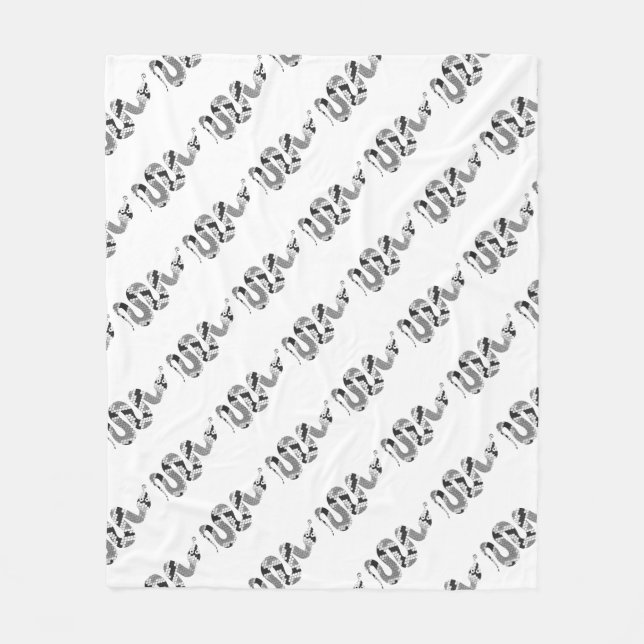 Cobertor De Velo Cinza cobra e Cinza leve (Frente)