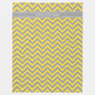 Cobertor De Velo Cinza De Abacaxi Dk LG Chevron Dk Cinza Nome Monog