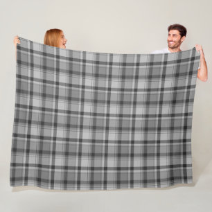 Cobertor De Velo Cinza de Flanel de Impressão, Fleece Blanket, 60"x