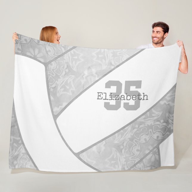 Cobertor De Velo cinza de vôlei de vôlei branca (In Situ)