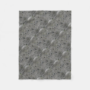 Cobertor De Velo Cinza Granita com musgo verde