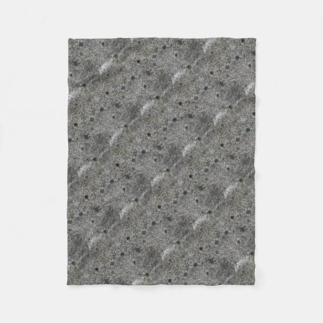 Cobertor De Velo Cinza Granita com musgo verde (Frente)