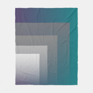 Cobertor De Velo cinza-roxo-teal