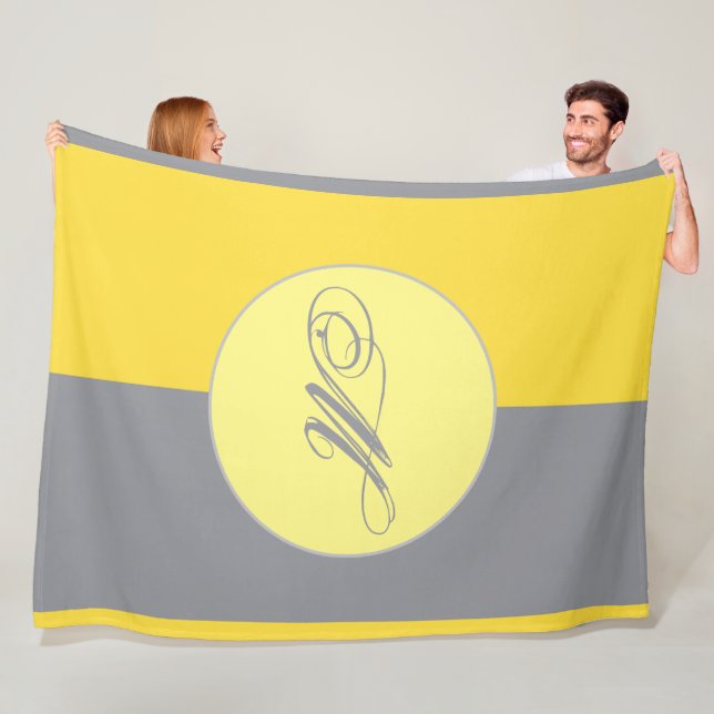 Cobertor De Velo Cinzas Amarelo-Claro E Suave Personalizadas (In Situ)