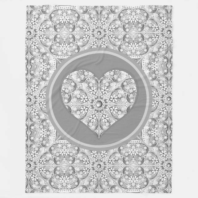 Cobertor De Velo Cinzas de rendas cerâmicas (Frente)