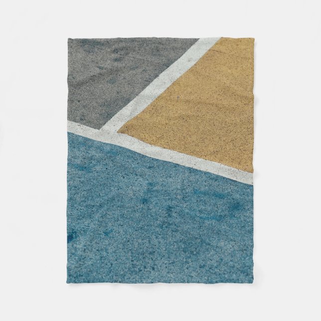 Cobertor De Velo Cinzas de término, amarelas e pavimentação pintada (Frente)