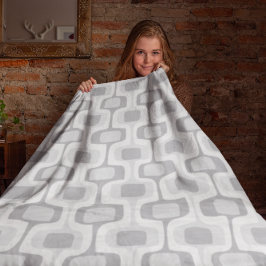 Cobertor De Velo Cinzas Retângulo Arredondada do Século médio e Bra