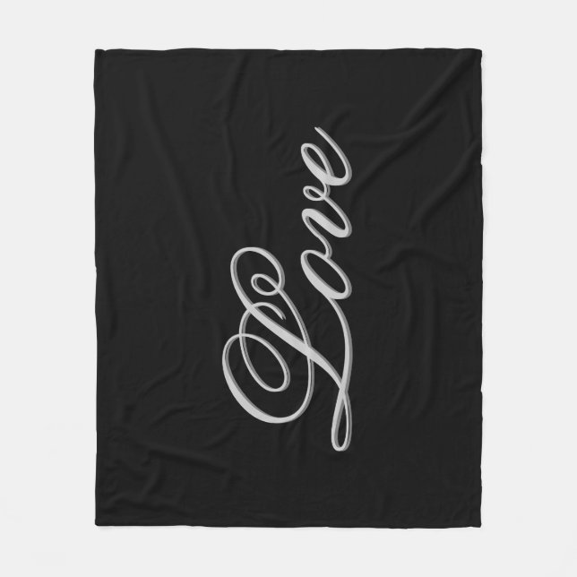 Cobertor De Velo Cinzas sofisticadas Pocena de Casamento de Amor Ne (Frente)