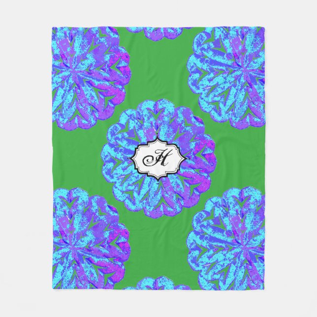 COBERTOR DE VELO CÍRCULO ABSTRATO WYCINANKI (Frente)