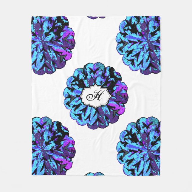 COBERTOR DE VELO CÍRCULO ABSTRATO WYCINANKI G (Frente)