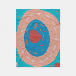 Cobertor De Velo Círculos de amor Fleece Blanket
