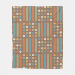 Cobertor De Velo Círculos do século médio com cores múltiplas 2