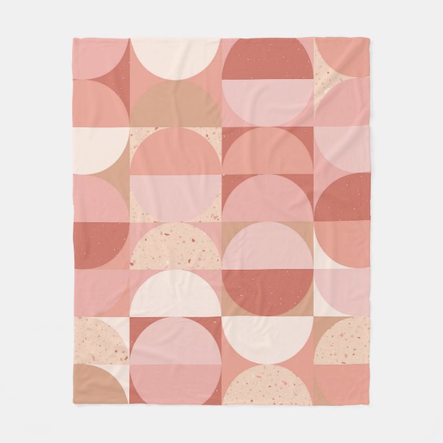 Cobertor De Velo Círculos do século médio: Padrão Geométrico Modern (Frente)