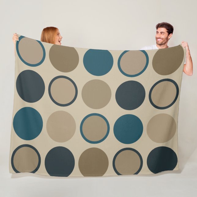 Cobertor De Velo Círculos Teais e Toucáveis (In Situ)