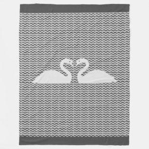 Cobertor De Velo Cisnes e Ondas