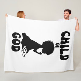 Cobertor De Velo Citação Bíblia De Criança De Deus