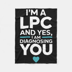 Cobertor De Velo Citação de Humor de Psicologia de Terapeuta Lpc