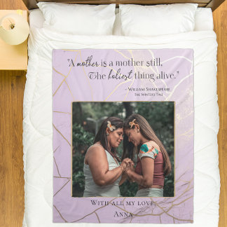 Cobertor De Velo Citação de Pastel Kintsugi Elegante do Dia de as m