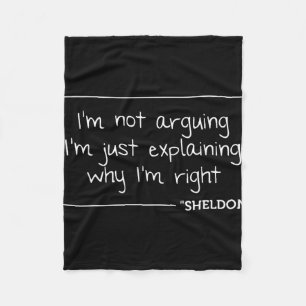 Cobertor De Velo Citação de Sheldon Engraçada de Aniversário Nome P