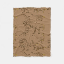 COBERTOR DE VELO CITAÇÃO DO DINOSSAUR ERA CARTOON