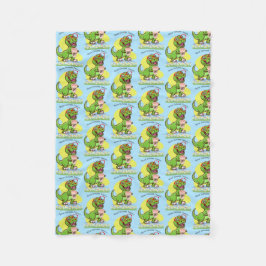 COBERTOR DE VELO CITAÇÃO DO DINOSSAUR ERA CARTOON