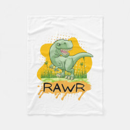 COBERTOR DE VELO CITAÇÃO DO DINOSSAUR ERA CARTOON