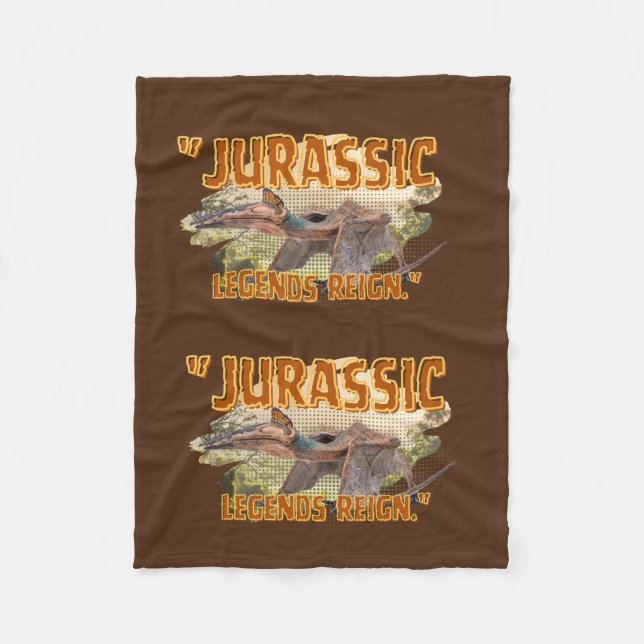 COBERTOR DE VELO CITAÇÃO DO DINOSSAUR ERA CARTOON (Frente)