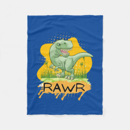 COBERTOR DE VELO CITAÇÃO DO DINOSSAUR ERA CARTOON