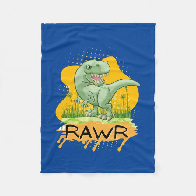 COBERTOR DE VELO CITAÇÃO DO DINOSSAUR ERA CARTOON (Frente)