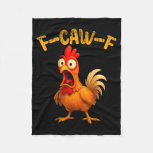 Cobertor De Velo Citação engraçada de frango Galo Meme de animal Hu