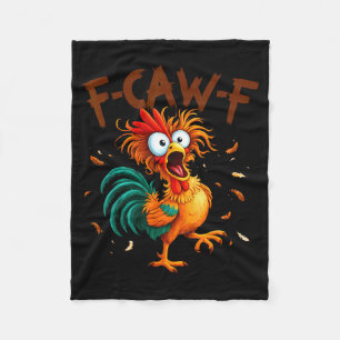 Cobertor De Velo Citação engraçada de galinha F-caw-f Galo Fcawf Fa