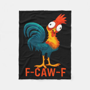 Cobertor De Velo Citação engraçada de humor de galinha F-caw-f Galo